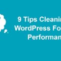 9 Tips Cleaning Up WordPress For Extra Performance