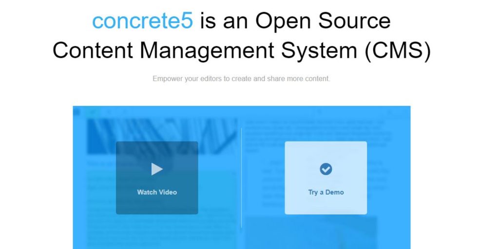 concrete5 Content Management Systems