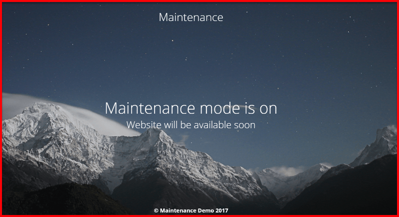 Maintenance