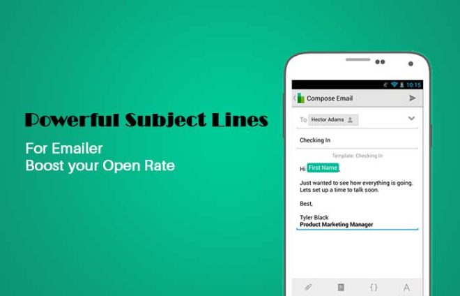 Powerful Subject Lines for Emailer