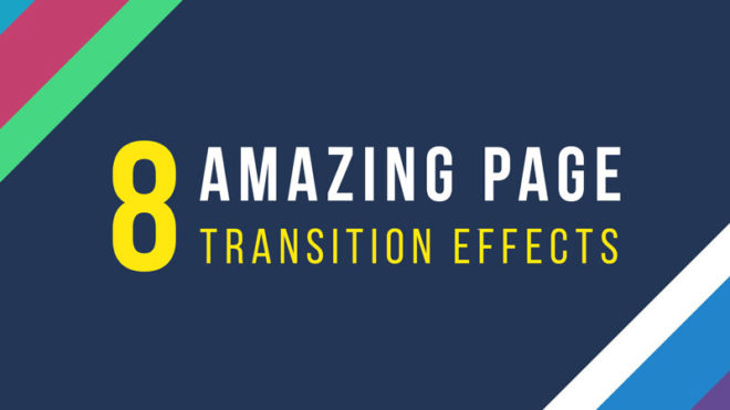 Amazing Page Transition Effects On CODEPEN