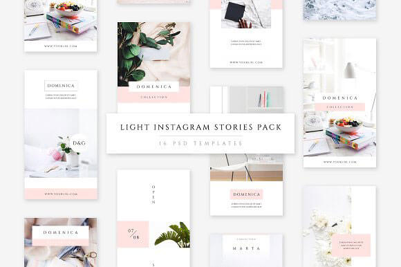 10 Amazing Instagram Stories PSD Templates Download