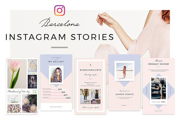 10 Amazing Instagram Stories PSD Templates Download