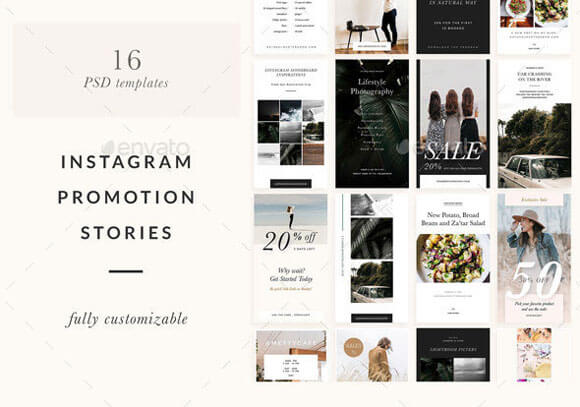 10 Amazing Instagram Stories PSD Templates Download