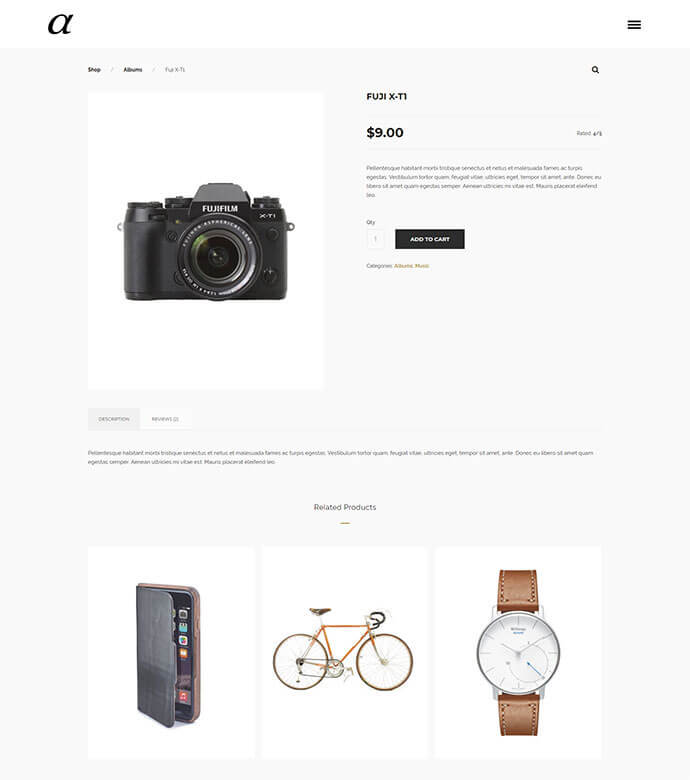 Eocommerce WordPress Themes For Creative Artists