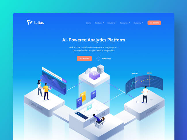 Isometric Illustration Designs In Web Design