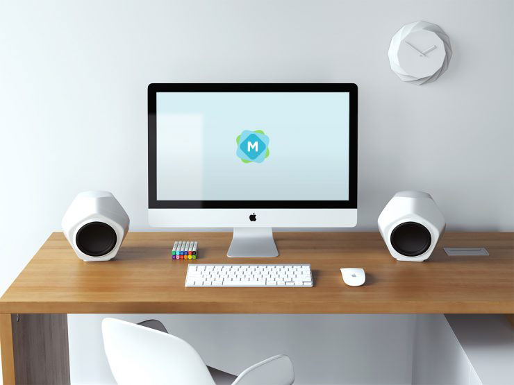 10+ Free Realistic iMac Mockup PSDs Templates Download